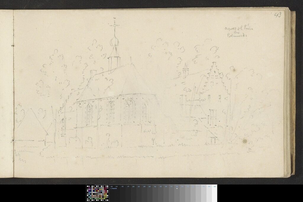 Apostelhuis bij Helmond (Mierlo-Hout), schetsboekblad